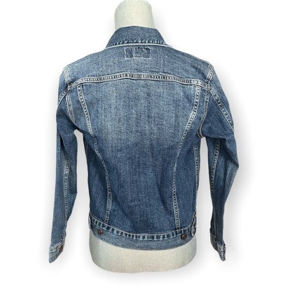 Lucky Brand Tomboy Trucker Medium Wash Blue Denim Jacket Size XS - Picture 3 of 4